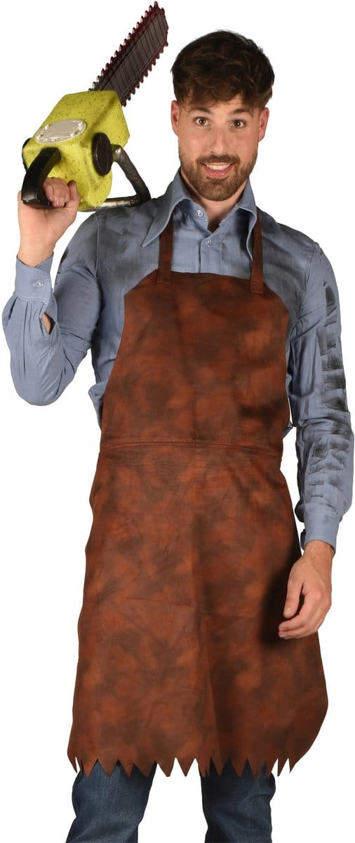 Leatherface Schort Bruin - Halloween Kleding - Volwassenen