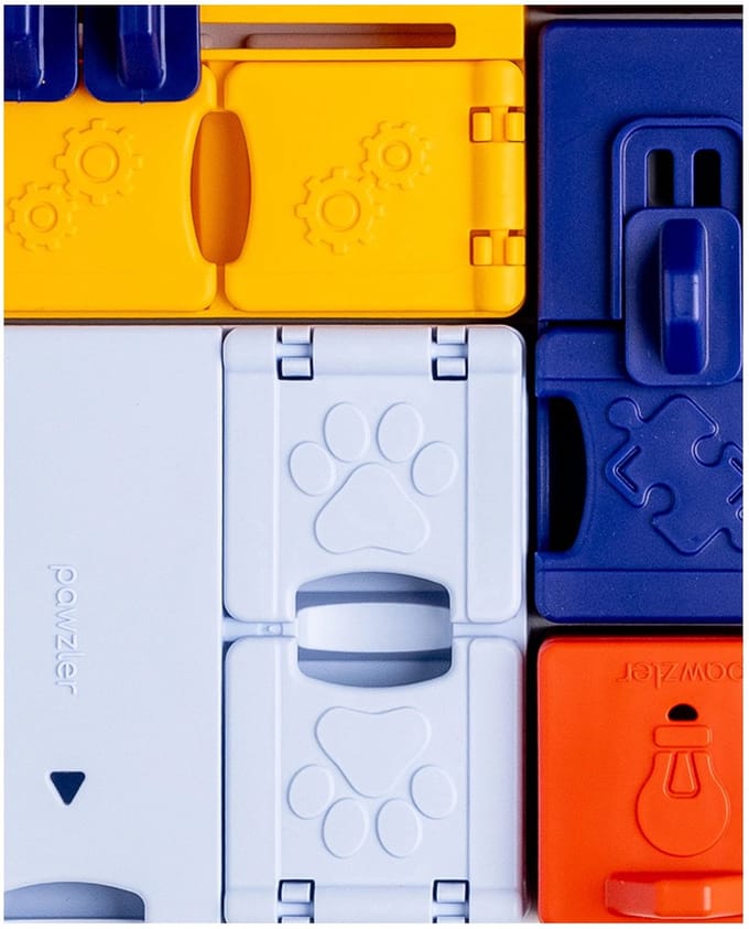 Pawzler Genius Set - modulaire interactieve hondenpuzzel - set met basis en puzzelstukken