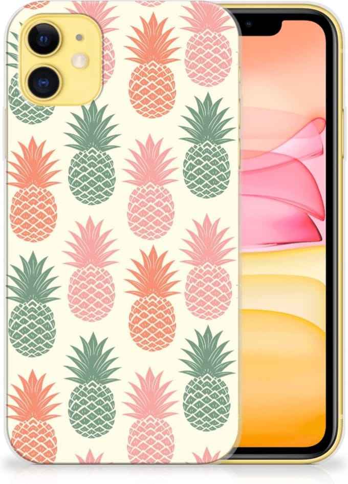 Apple iPhone 11 Siliconen Case Ananas