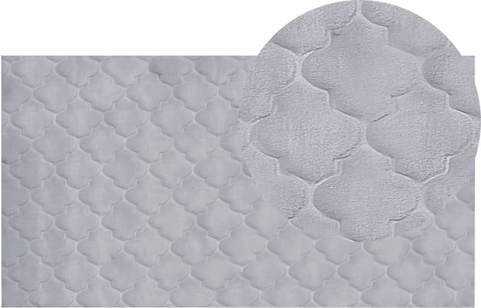 GHARO - Shaggy vloerkleed - Grijs - 80 x 150 cm - Polyester