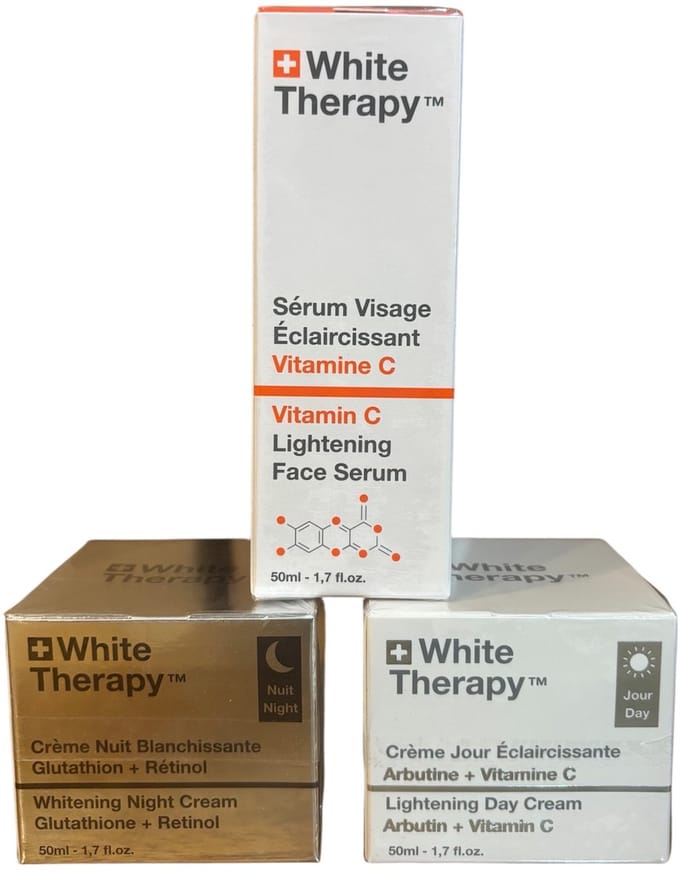 White Therapy Vitamine C Promo Pack – Dagcrème, Nachtcrème & Vitamin C Lightening Face Serum, 50ml