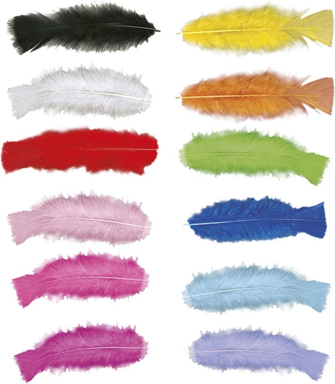 Widmann Sierveren - 50x - multicolor - 17 cm - knutselveertjes - DIY/decoratie/hobbymateriaal