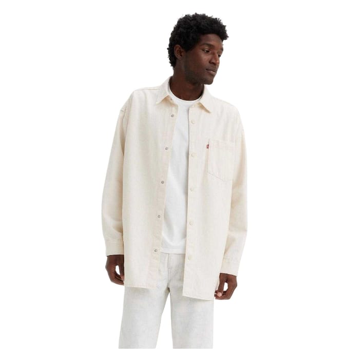 Levi's Heren Effen Katoenen Overhemd (Ceramisch)