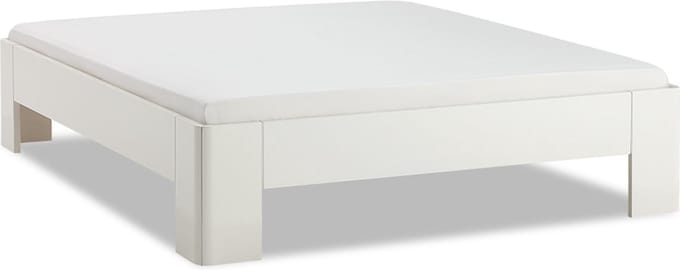 B Bright Fresh 400 Bed 160 x 210 cm - Bedframe Wit - Bedombouw - Instaphoogte: 40cm - Tweepersoonsbedden