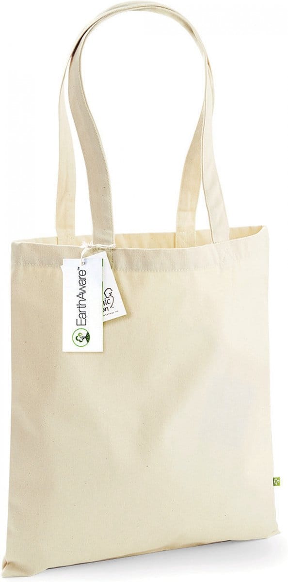 Westford Mill EarthAware® Organic Bag For Life WM801 - Natural - 38 x 42 cm