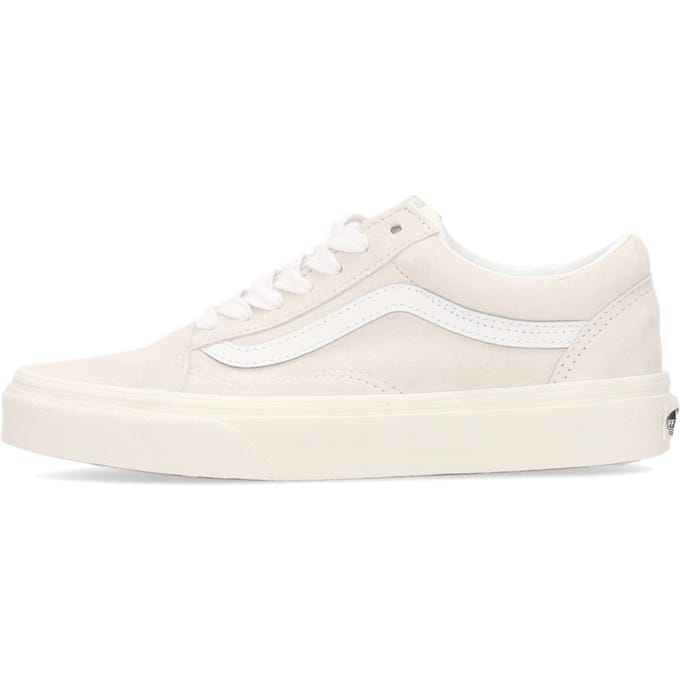 Old Skool Lage Herenschoen Blanc De Blanc van varkenssuede