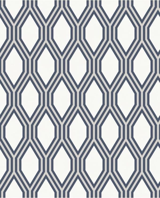 Insignia Diamond Geo wit/blauw 24504