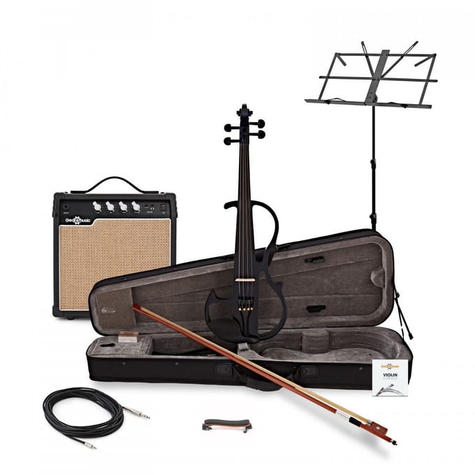 Electric Violin Amp Pack by Gear4music, Navy Blue