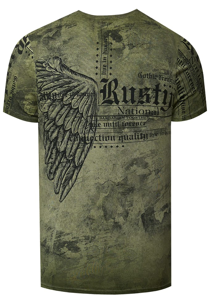Biker T-shirt met all-over print
