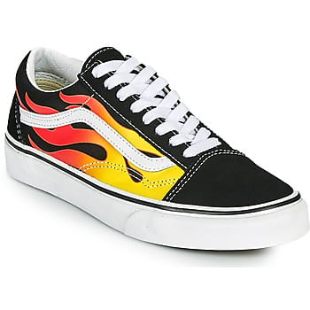 Vans Unisex Old Skool Flame Black/white Größe: 36 | Schnürschuhe Outlet | Unisex | Schwarz