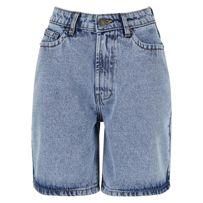 Urban Classics - 90‘s Bermuda Korte broek - Taille, 26 inch - Blauw