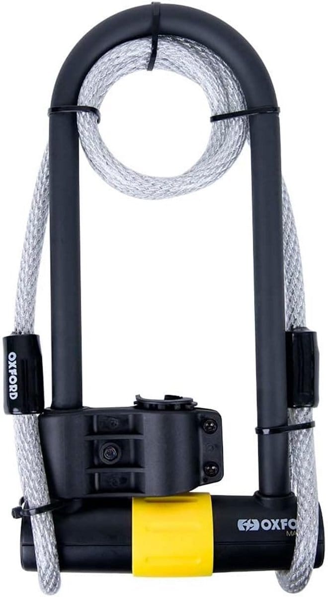 Ultra Sterk Motorfiets U-Lock met Beugel en Kabel - 170x340mm