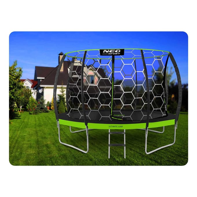Neo-Sport Serie - Tuintrampoline - 12ft - Inclusief Veiligheidsnet - 374 cm
