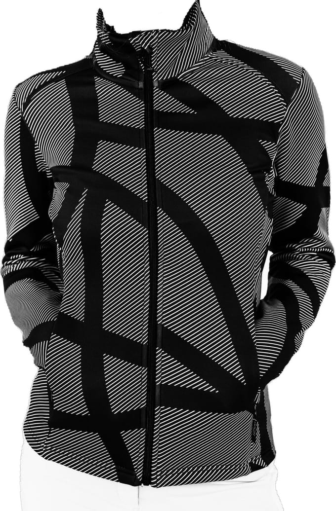 Func Factory dames Technische Fleece Jasje Jade zwart/wit 38