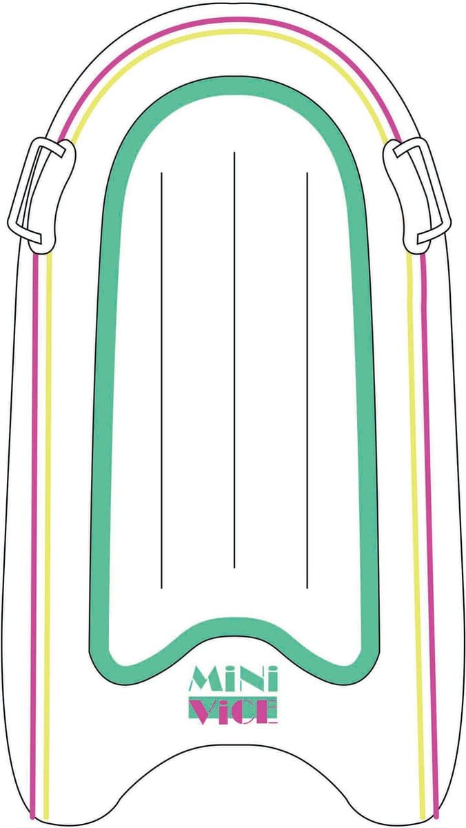 Sunnylife - Kids Pool Floats Boogie Board Opblaasbaar Mini Vice - PVC - Wit