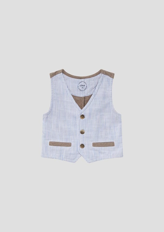 Feestgilet in mix van materialen voor baby's s.Oliver