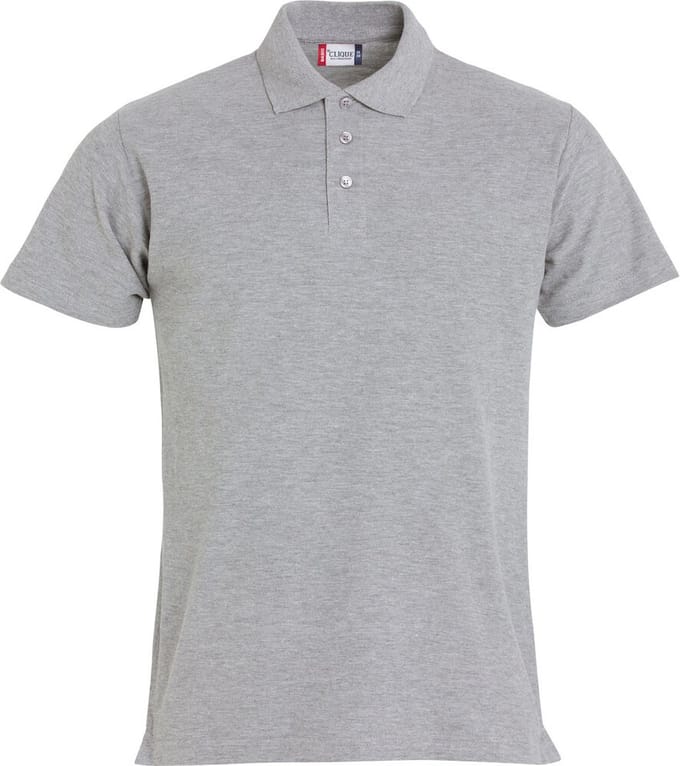 Clique Basic Polo 028230 - Grijs-melange - M