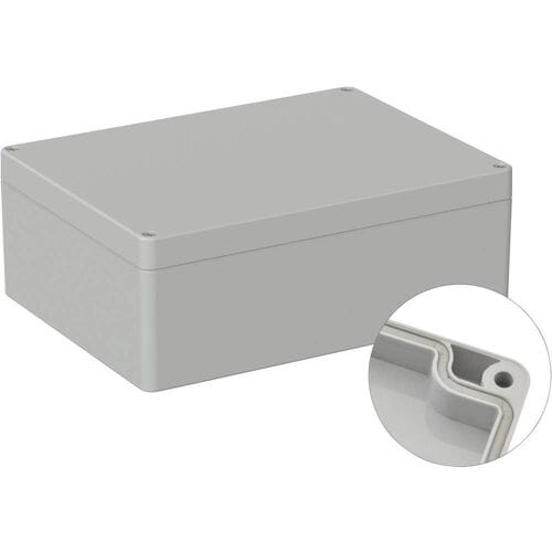 TRU COMPONENTS TC-9065488 Outdoorbehuizing 200 x 150 x 75 Polycarbonaat Grijs-wit (RAL 7035) 1 stuk(s)