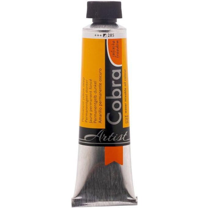 Olieverf - Cobra - Watermengbaar - Donkergeel - Tube 40ml - Kunstenaars geel