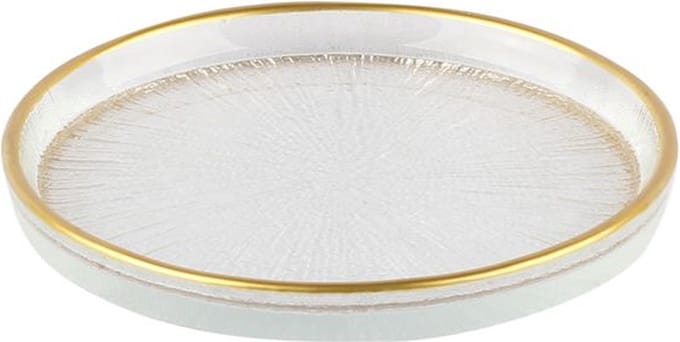 BRICARD REXY BORDEN SET | 12 CM TRANSPARANT-GOUD 6-DELIG