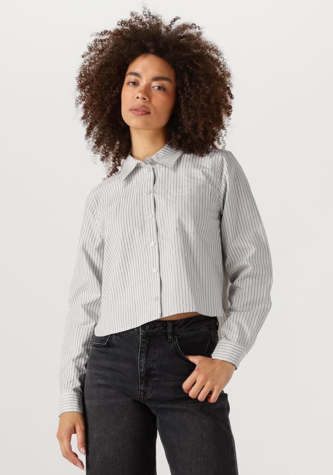 My Essential Wardrobe Jeanmw Short Shirt Dames - Jurken - Wit - Maat 42