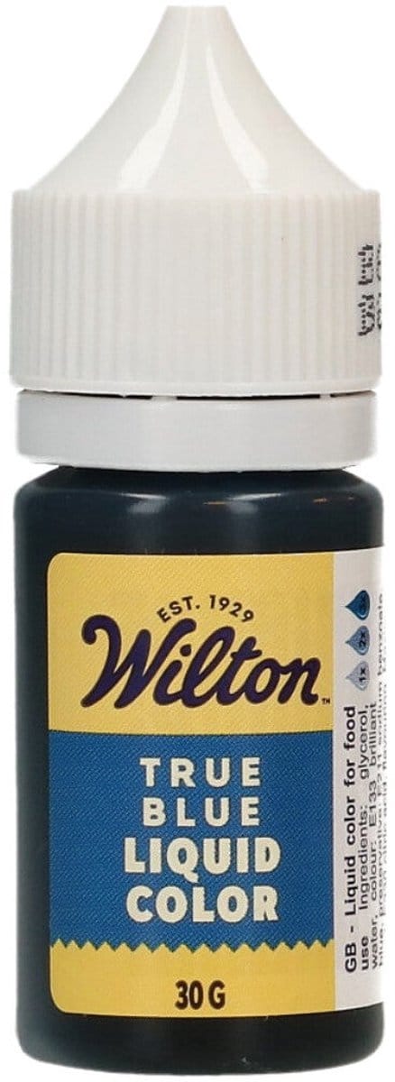 Wilton Liquid Color - True Blue - 30 g - Voedingskleurstof op Waterbasis
