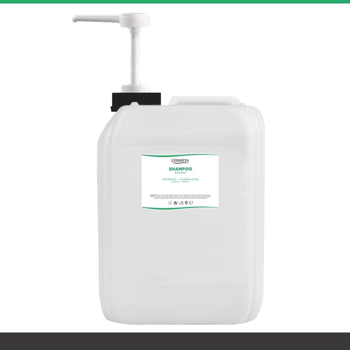Shampoo - Bamboe - Wit/Parelmoer - 5 Liter - Cosmeya | Navullen.com Navullen Cosmeya.nl Ltr Jerrycan Met Pomp Navulling Q1