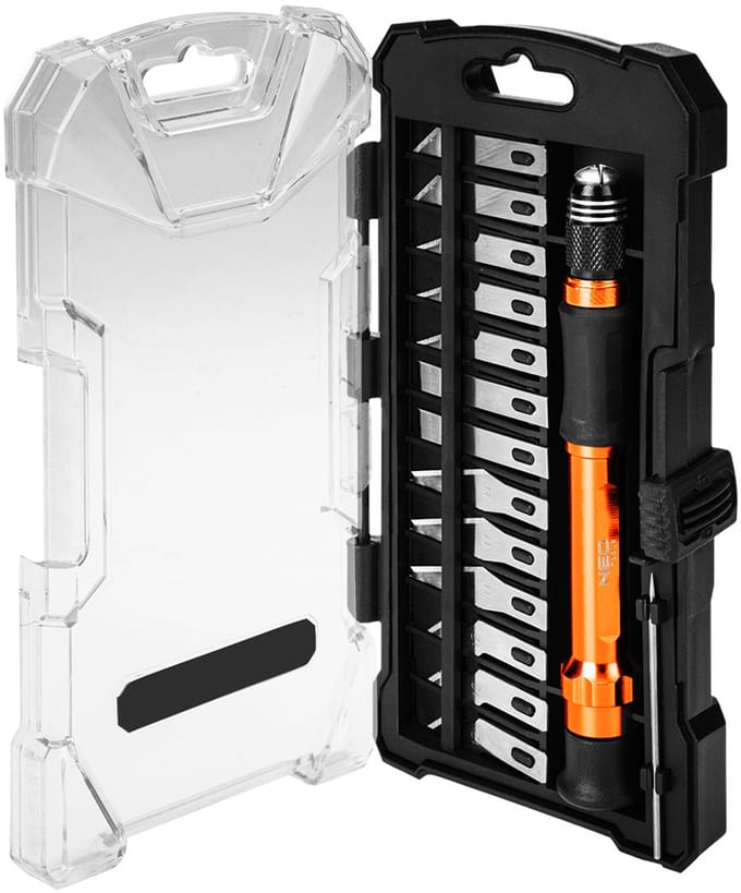NEO TOOLS Serie - Precisie Messenset - 14 Stuks - Aluminium Handvat - CK75 Staal