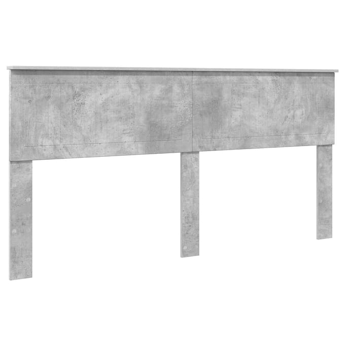 vidaXL Hoofdbord Beton Grijs Bewerkt hout