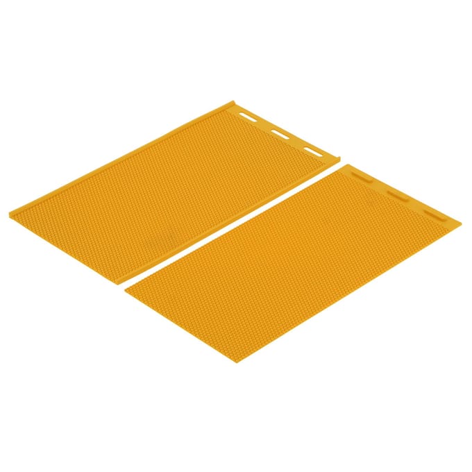 2 stuks 5,4 mm bijenwaspersmal DIY rubberen kamfunderingsplaat bijenhouderij-accessoire geel orange