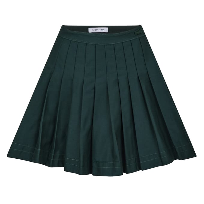 Lacoste Dames Jupe Mini Rok met Geborduurd Logo (Groen)