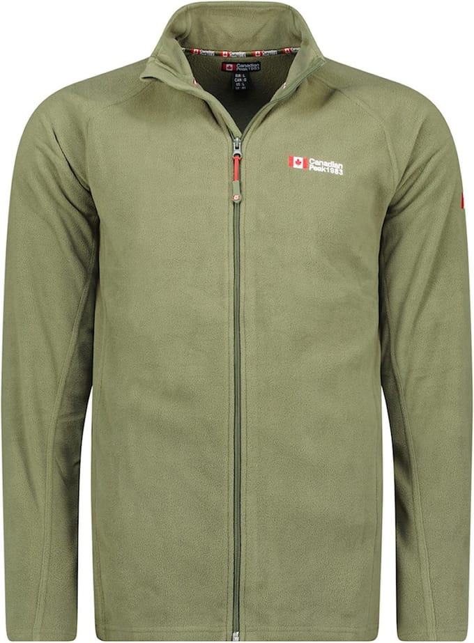 Fleece Vest Met Rits Heren Candadian Peak Tugeak Kaki - S