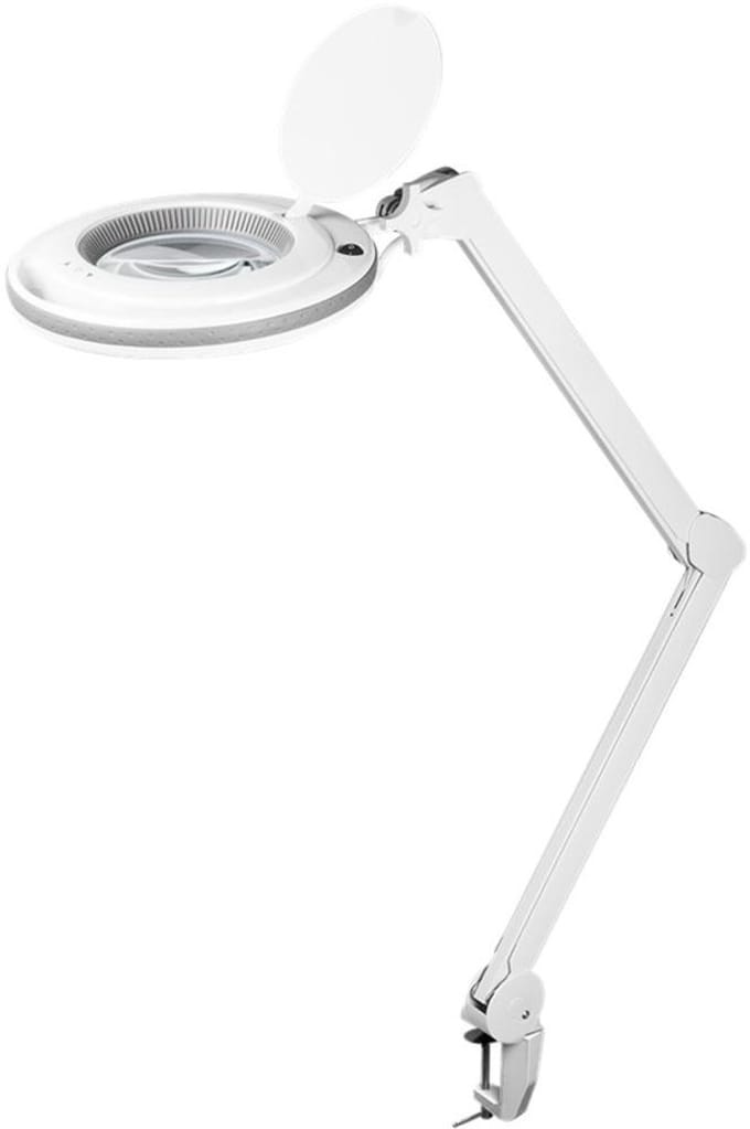 Goobay premium LED loeplamp | 730 lm (dimbaar) | 9W | bureauklem | wit