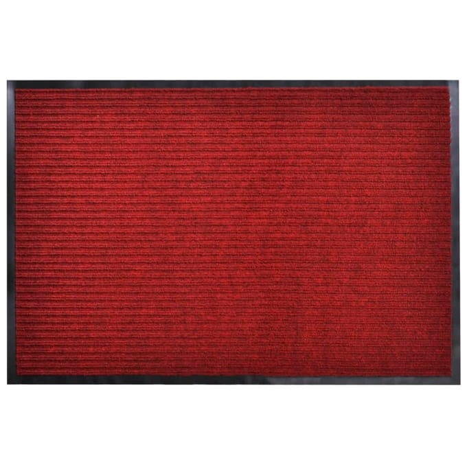 vidaXL - Deurmat - 90x120 - cm - PVC - rood