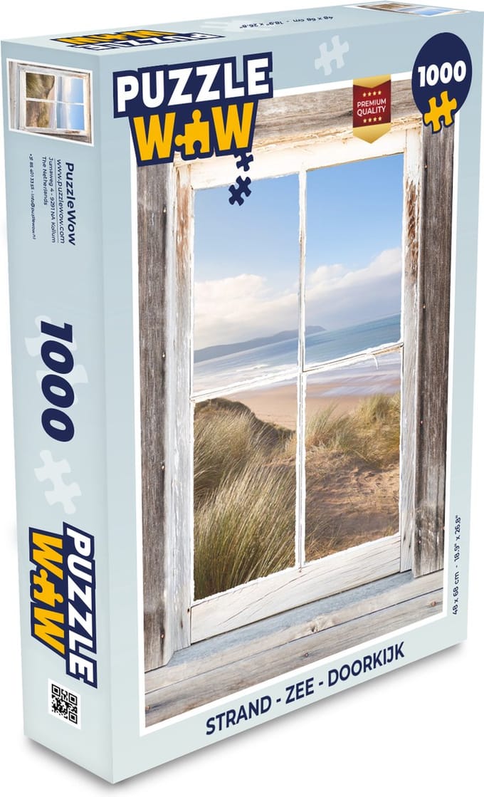 Puzzel Strand - Zee - Doorkijk - Legpuzzel - Puzzel 1000 stukjes volwassenen