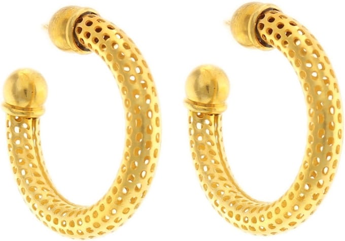 Behave - Dames oorbellen ringen design goudkleur statement - 2,5 cm