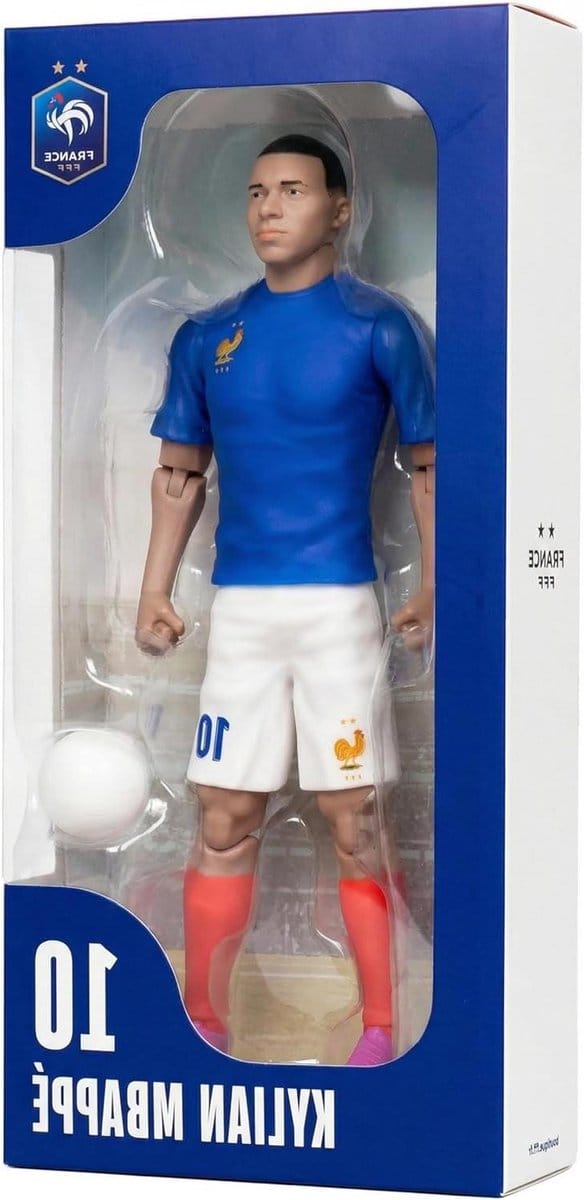 Voetbal Actiefiguur - Speler Figuur - Verzamelobject Tonen - 10 Gewrichtspunten - 20 CM - Blauw