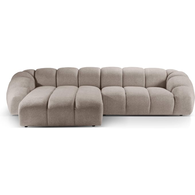 4-zits hoekbank Diana links velvet | Micadoni