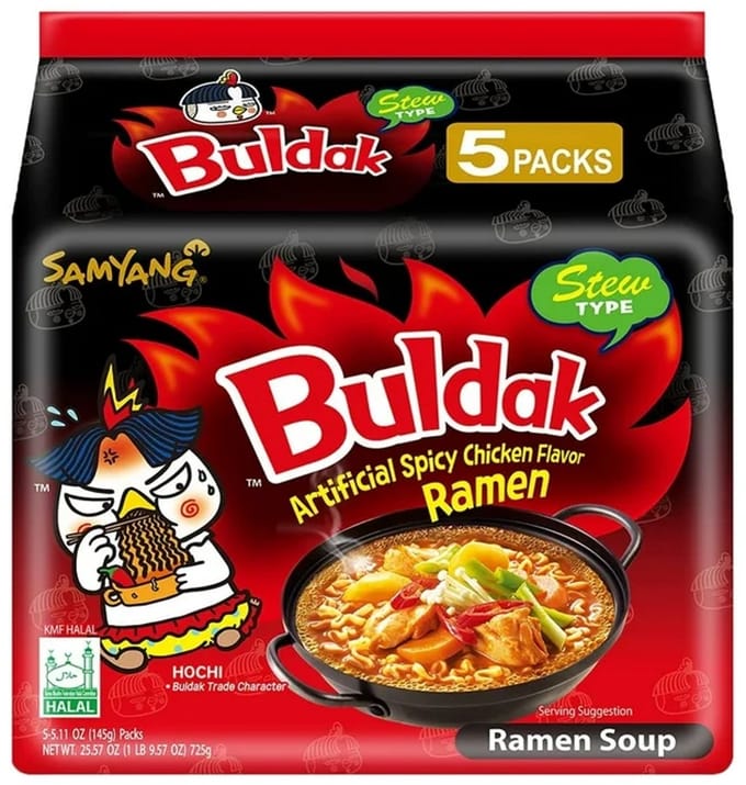 Samyang Instant Noedels Buldak (hot chicken flavor) Stew Type (20 x 140 Gram)