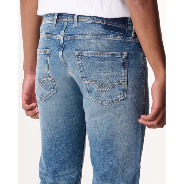 Replay Blauwe denim stretchjeans