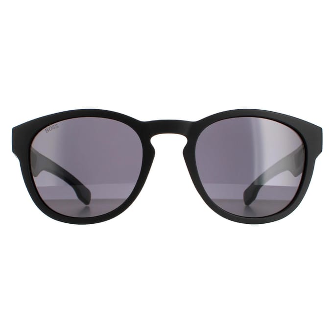 Hugo Boss Round Mannen Matte Zwart Grijs Grijs Boss 1452/s