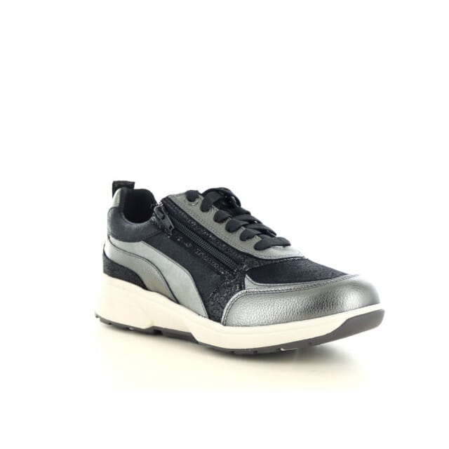Xsensible Valletta Sneakers - Leer - Dames - Zilverkleurig - Maat 41