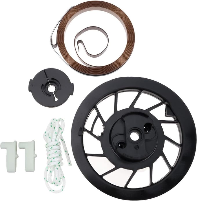 Trekstarter Reparatieset - Terugslag Starter - Motor Starten - Complete Kit - 15 cm Pakket - Zwart