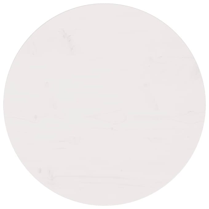 vidaXL - Tafelblad - Ø60x2,5 - cm - massief - grenenhout - wit