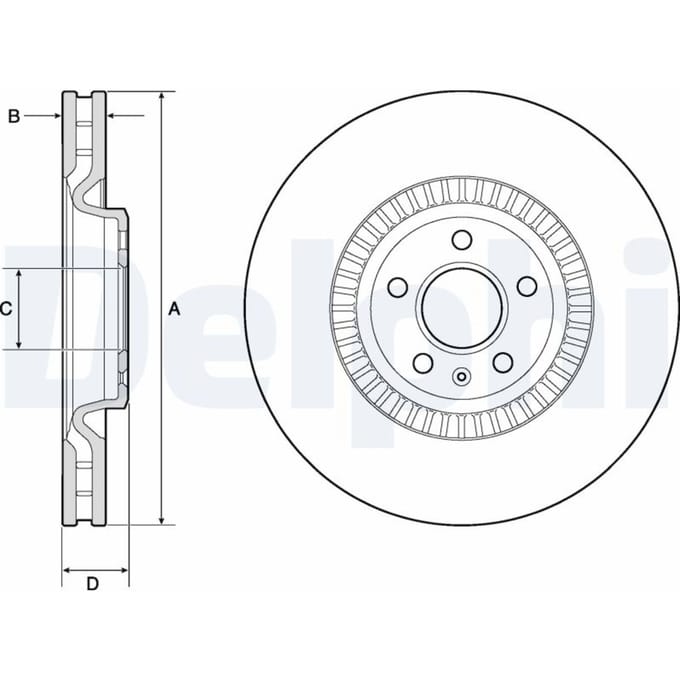 Remschijf DELPHI BG9171C