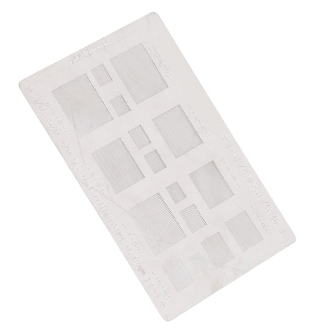Universeel BGA Reballing Stencil Multifunctioneel Tin Mesh Soldeersjabloon voor Telefoon BGA IC Chips white