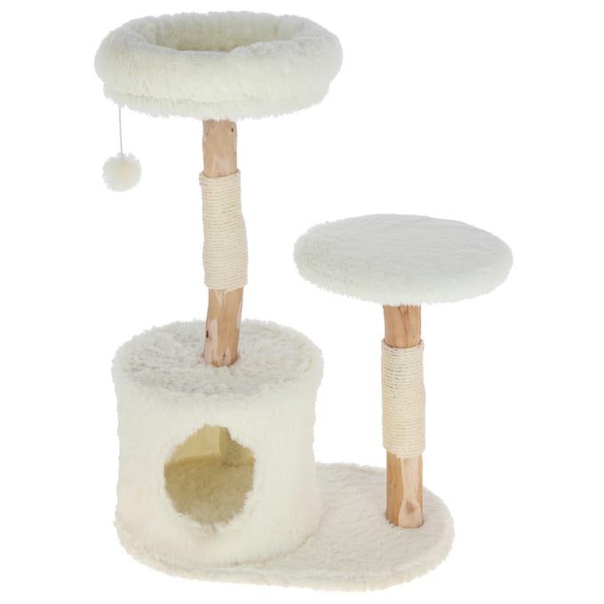 Kerbl Pet krabpaal Lucia wit voor katten