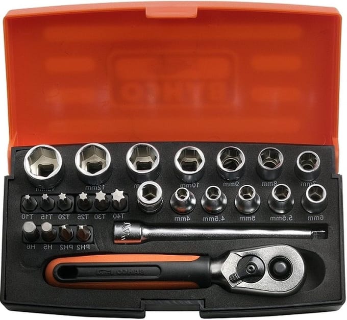 Jardiaffaires Professional 1/4 25 pieces SL25 ratchet set - High quality - Ergonomic design