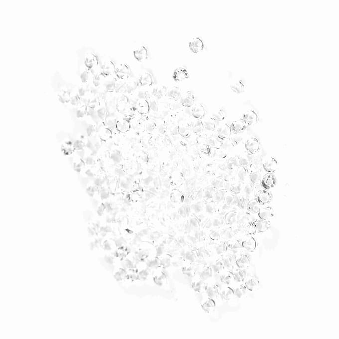 1000 Stuks Zak 3mm Acryl Kralen Vaasvuller Bruiloft Feest Decoratie DIY Accessoires Transparant white
