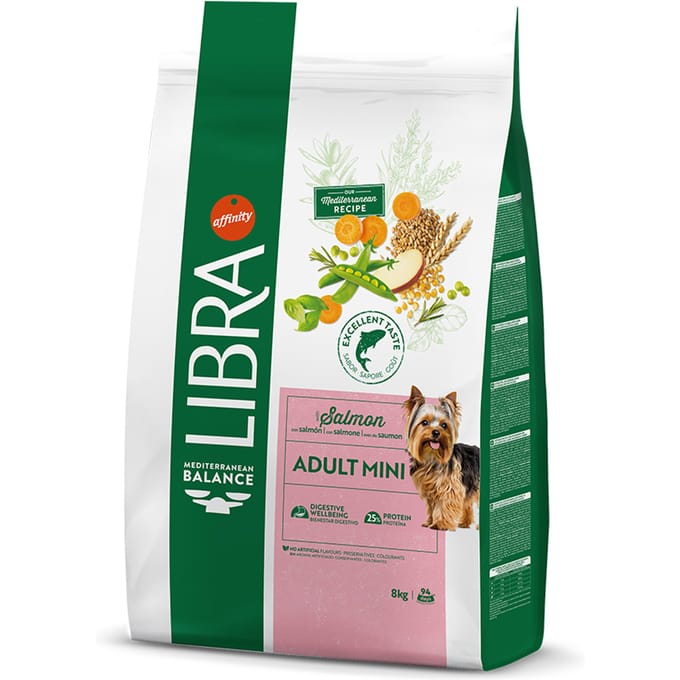 Dubbelpak: 2x8kg Libra Dog Mini Zalm hondenvoer droog